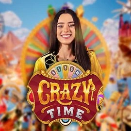 Crazy Time slot visual from Evolution available on casinolabscasino.com