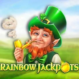 Rainbow Jackpots slot logo by Red Tiger Gaming at CasinoLab Casino